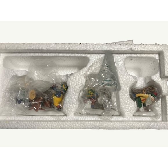 Heritage Village Collection Woodsmen Elves Set Of 3 Porcelain Accessories - Picture 10 of 10